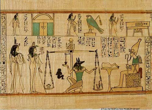 El Maestro Anubis según el Libro de los Muertos.